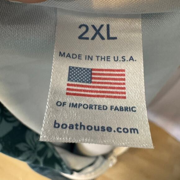 Boathouse USA 2XL Floral 1/4 Zip Pullover Long Sleeve Stretch Shirt - Picture 4 of 6